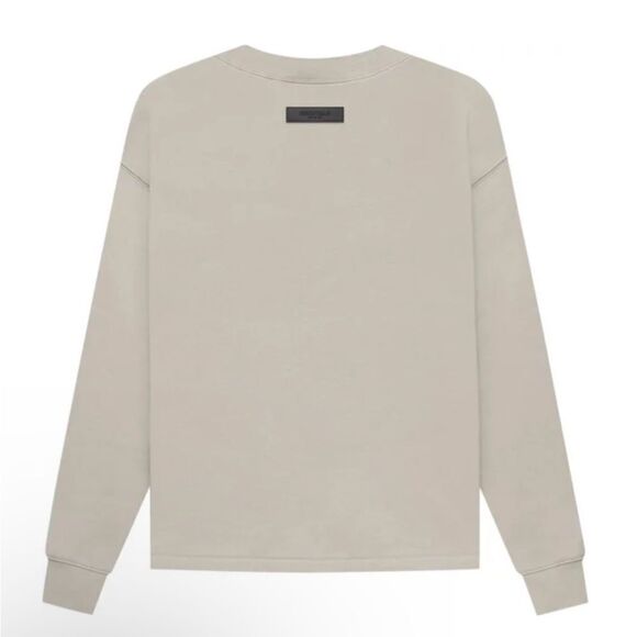 NWT Essentials Fear Of God Crew Mock Neck IN Smoke Gray Relaxed Casual Sweater - Picture 7 of 7